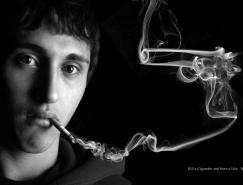 一组创意反对吸烟公益广告